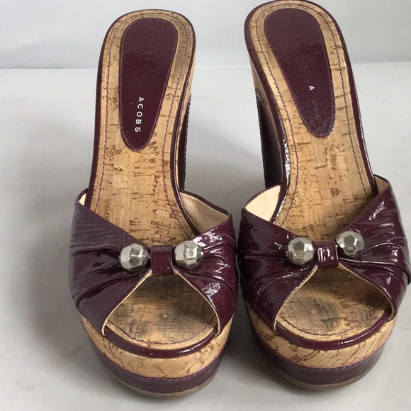 Marc By Marc Jacobs Wedge Shoes Heels 8 - Picture 2 of 6